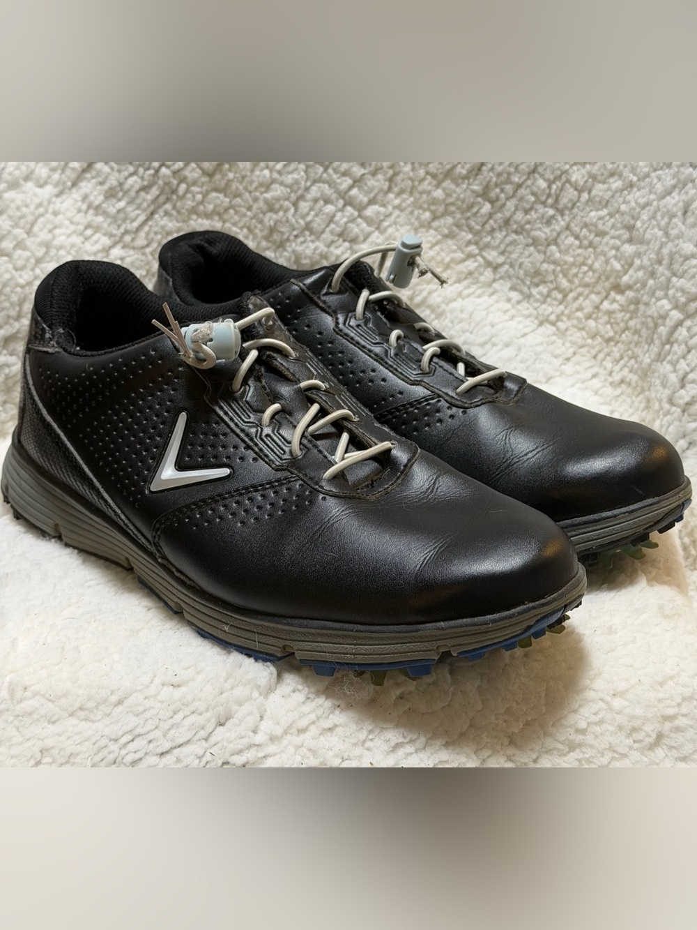 Callaway Size 9 2E Balboa Sport Men's Golf Shoes CG101BGR Black Golfing Cleats